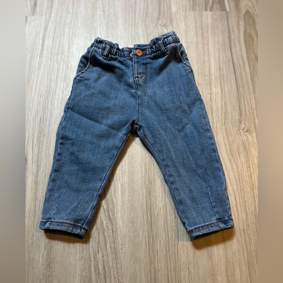 Zara Other - ZARA Baby Denim Jeans 9–12M Elastic Waist‎